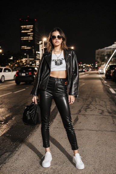 A Bold and Edgy Night Out Look