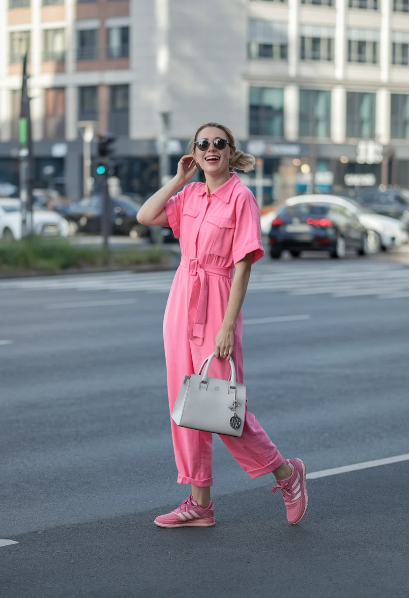 Bubblegum Bold Summer Jumpsuit Statement
