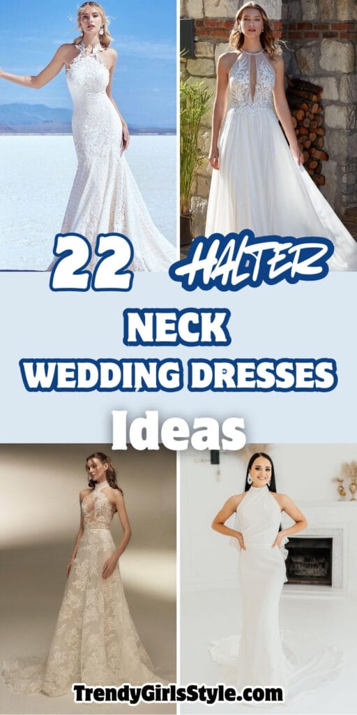 22 Halter neck wedding dresses