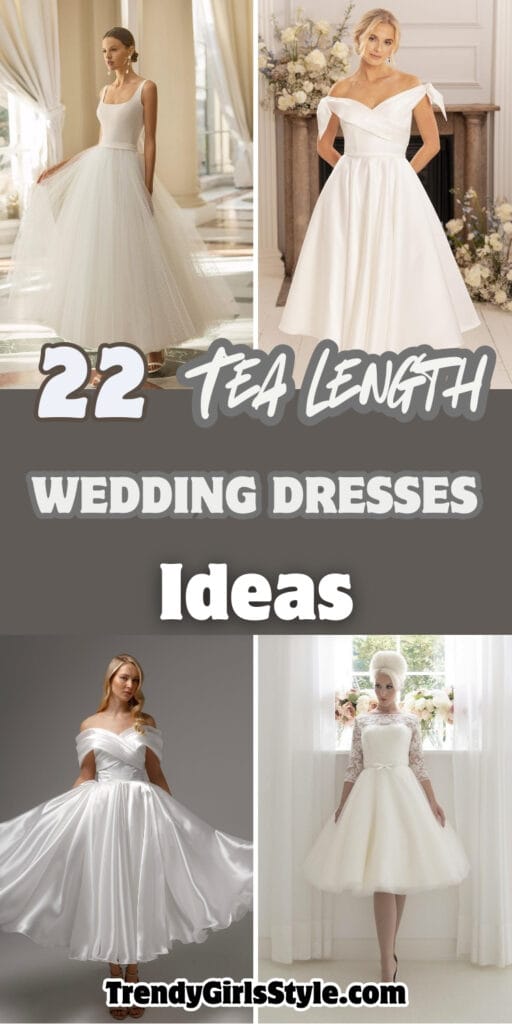 22 Tea length wedding dresses