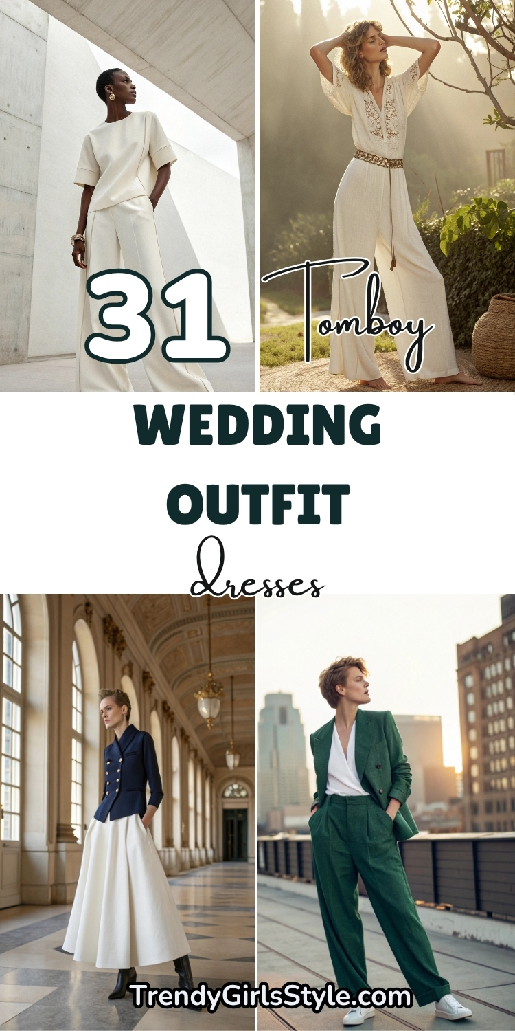 31 Tomboy wedding outfit ideas to Rock Your Wedding Day