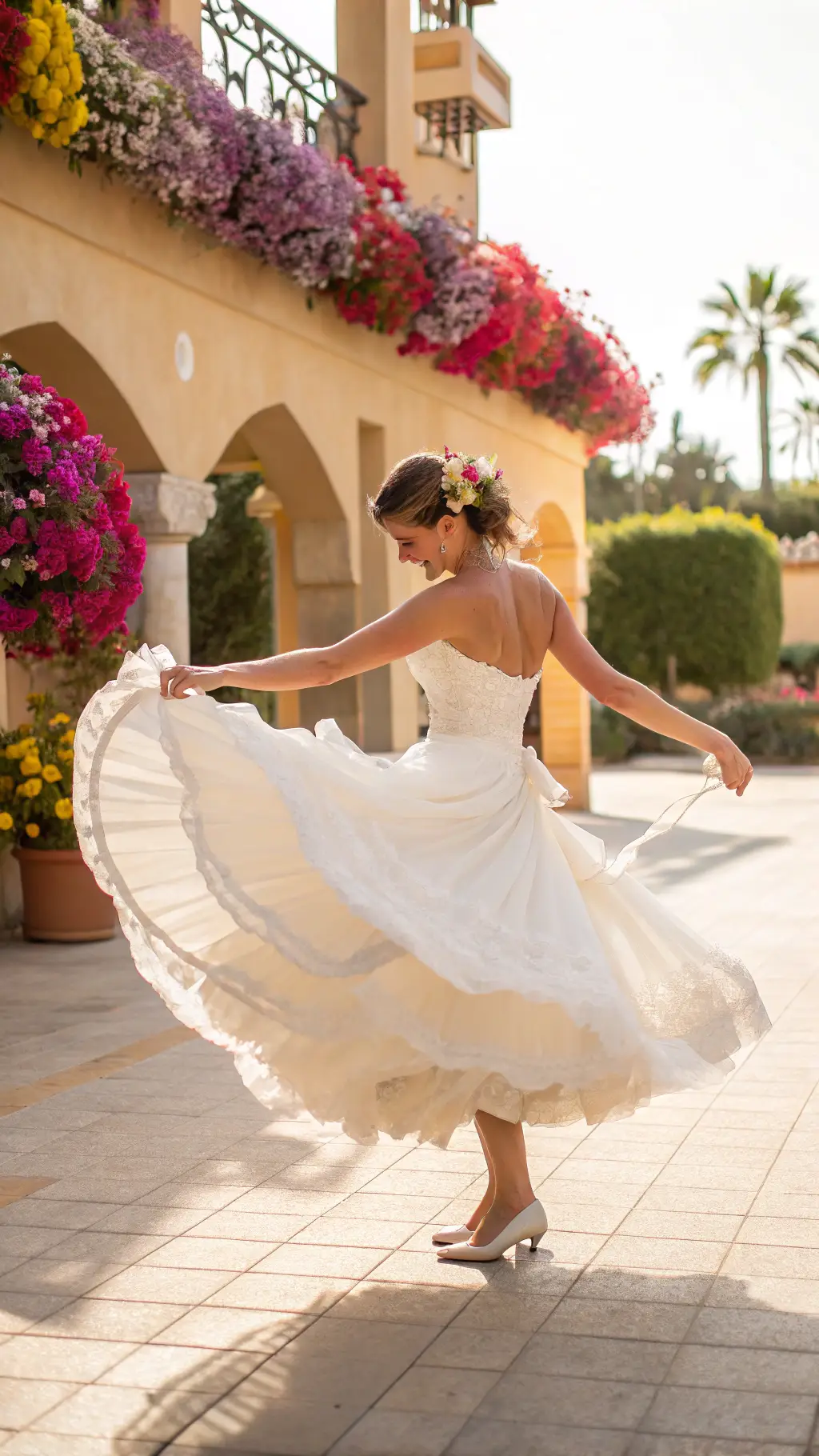 5. The Playful Tea-Length Twirl Dress