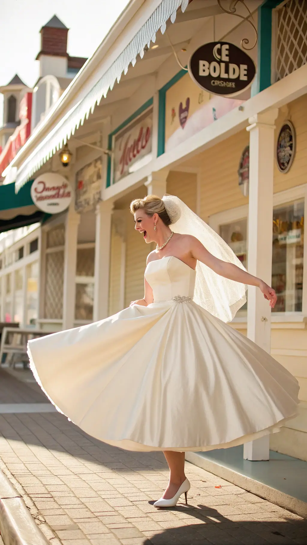 9. The Joyful Tea-Length Frock