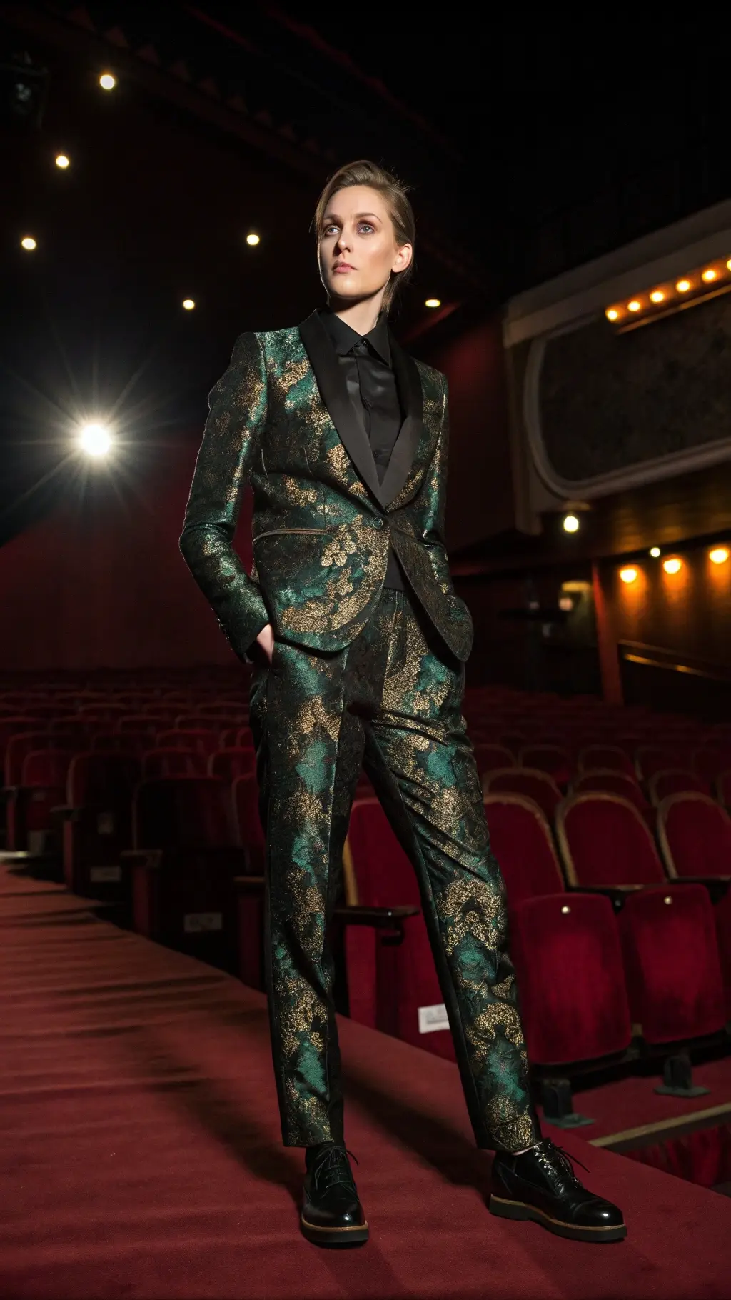 Brocade Tuxedo Statement