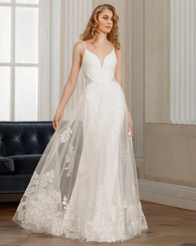 Delicate Bloom Lace Gown