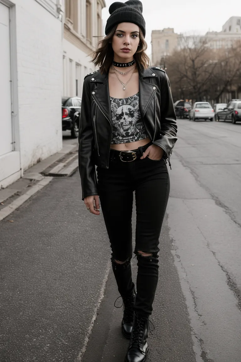 Edgy Vintage Vibe in a Band T-Shirt and Ripped Skinny Jeans