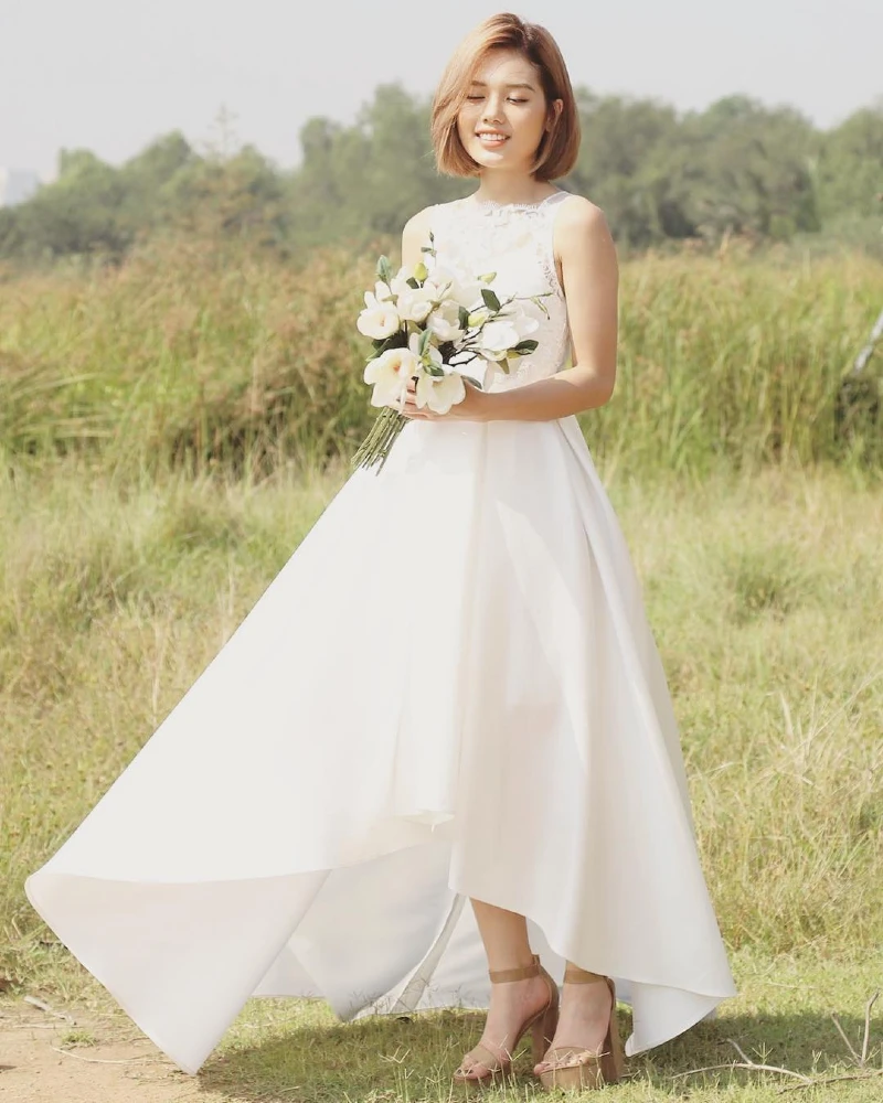 Graceful Meadow High-Low Gown
