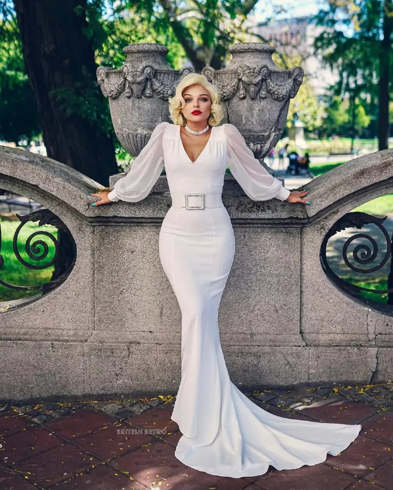 Hollywood Glamour Satin Gown