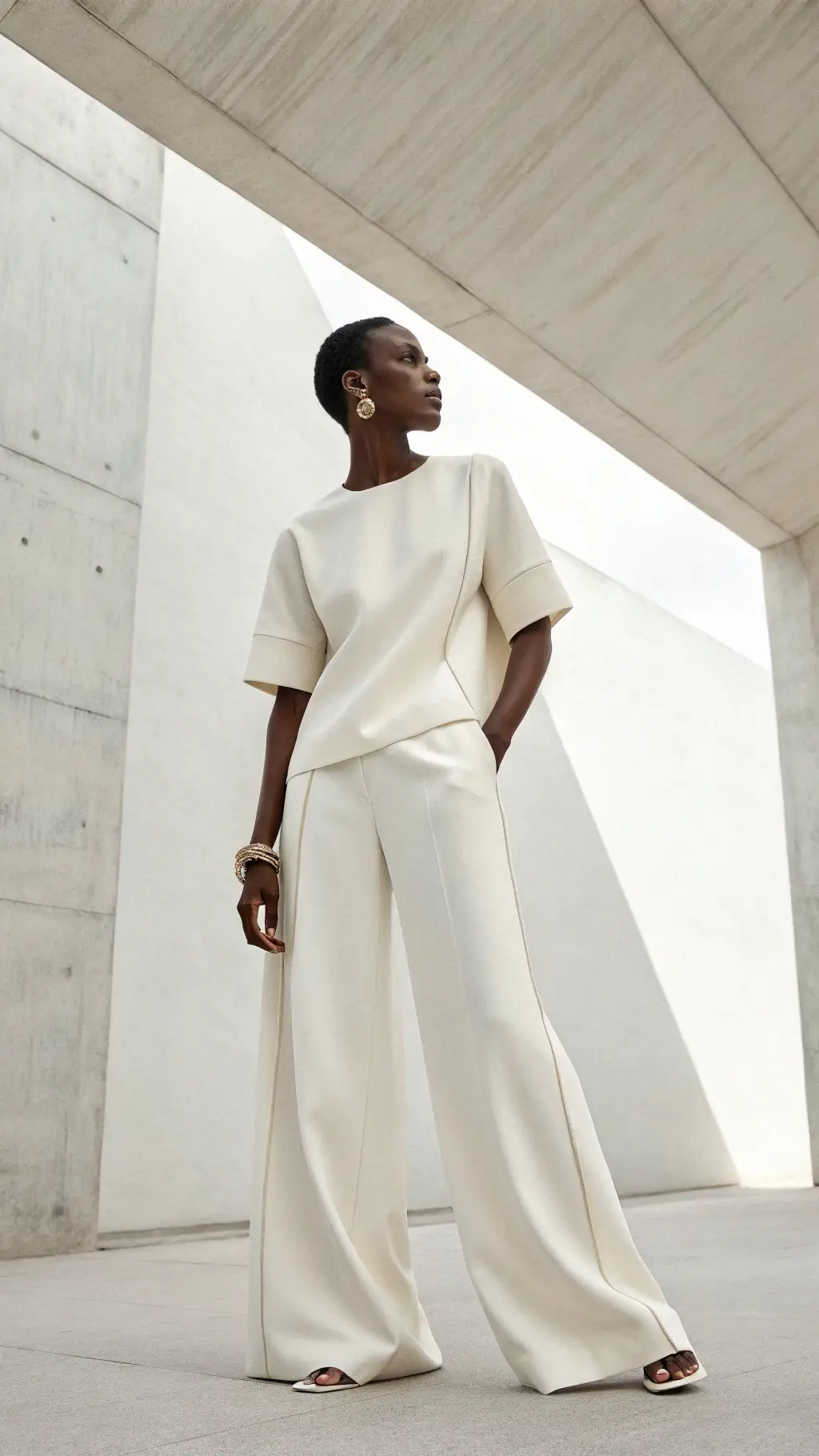 Minimalist Cream Co-ord