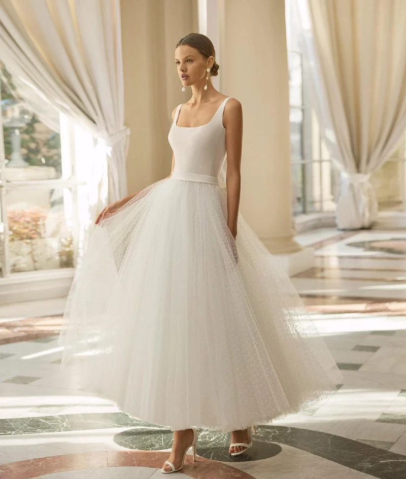Modern Elegance Tulle Tea Dress