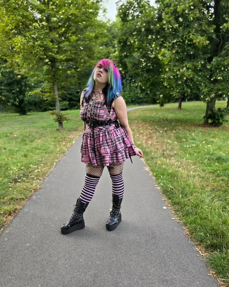 Plaid Rebel in the Park