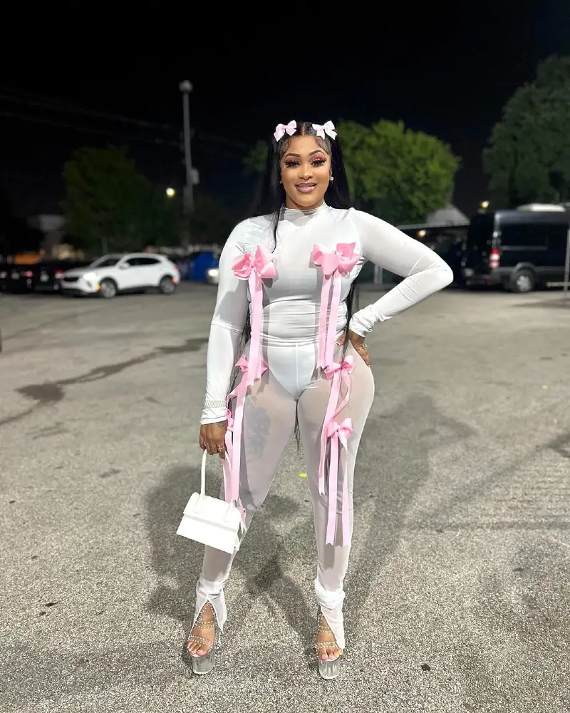 Playful Elegance in Pink and White
