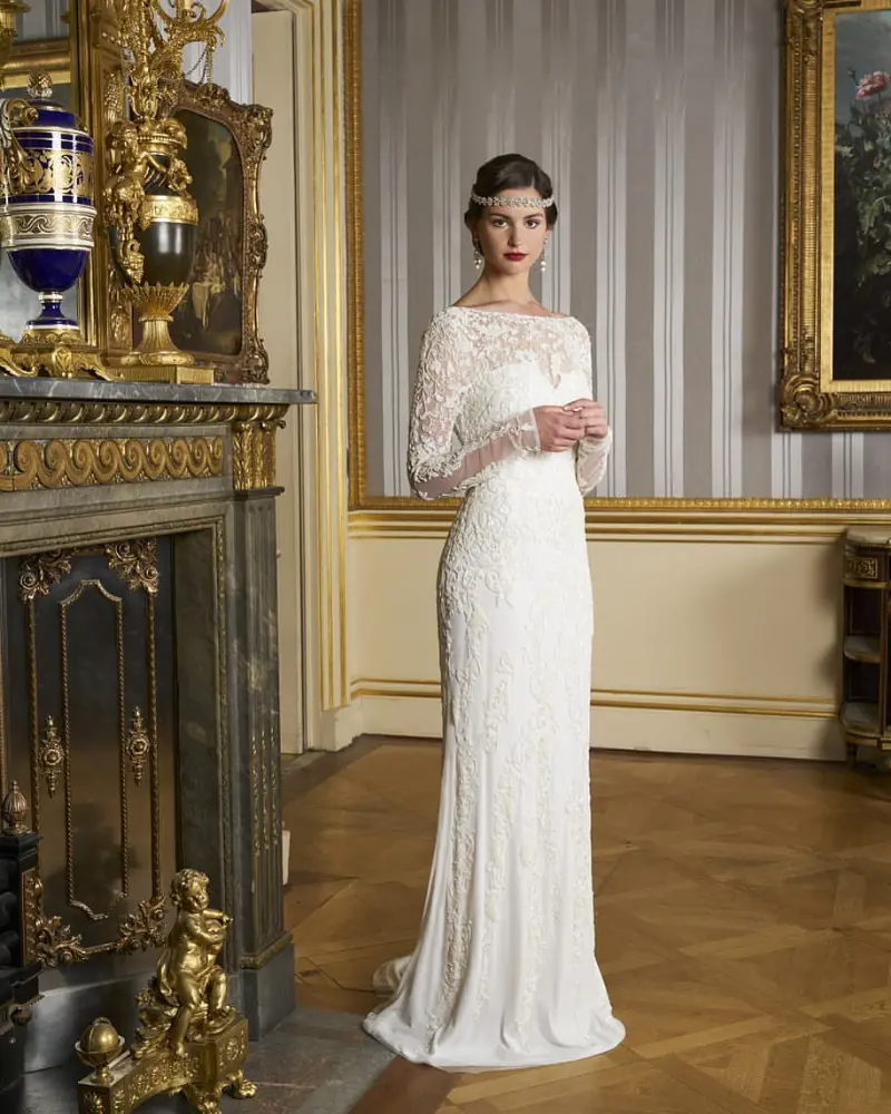Regal Elegance Lace Gown