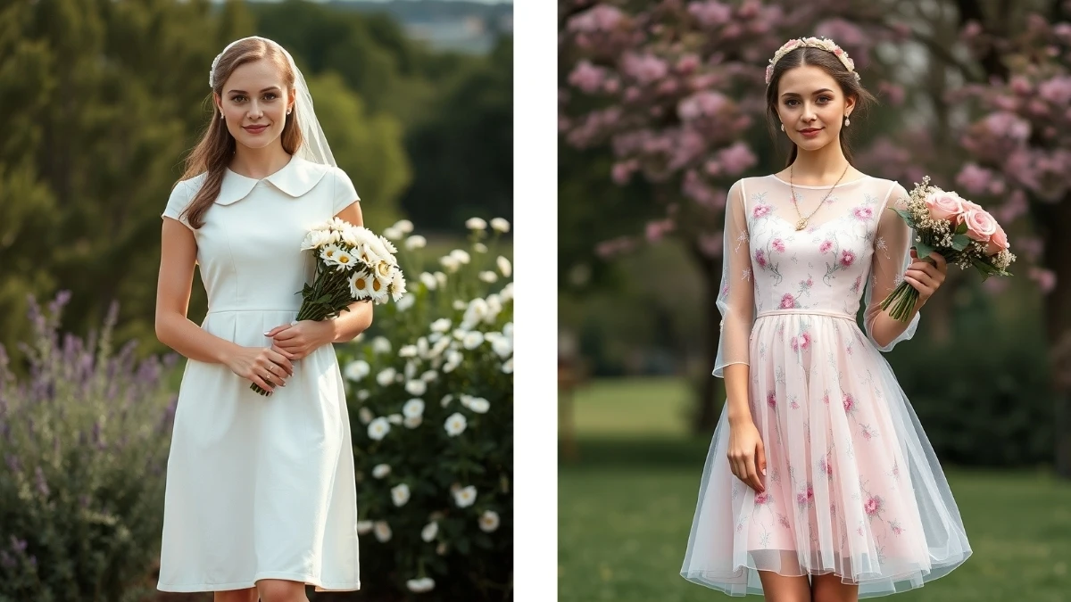 Tea length wedding dresses