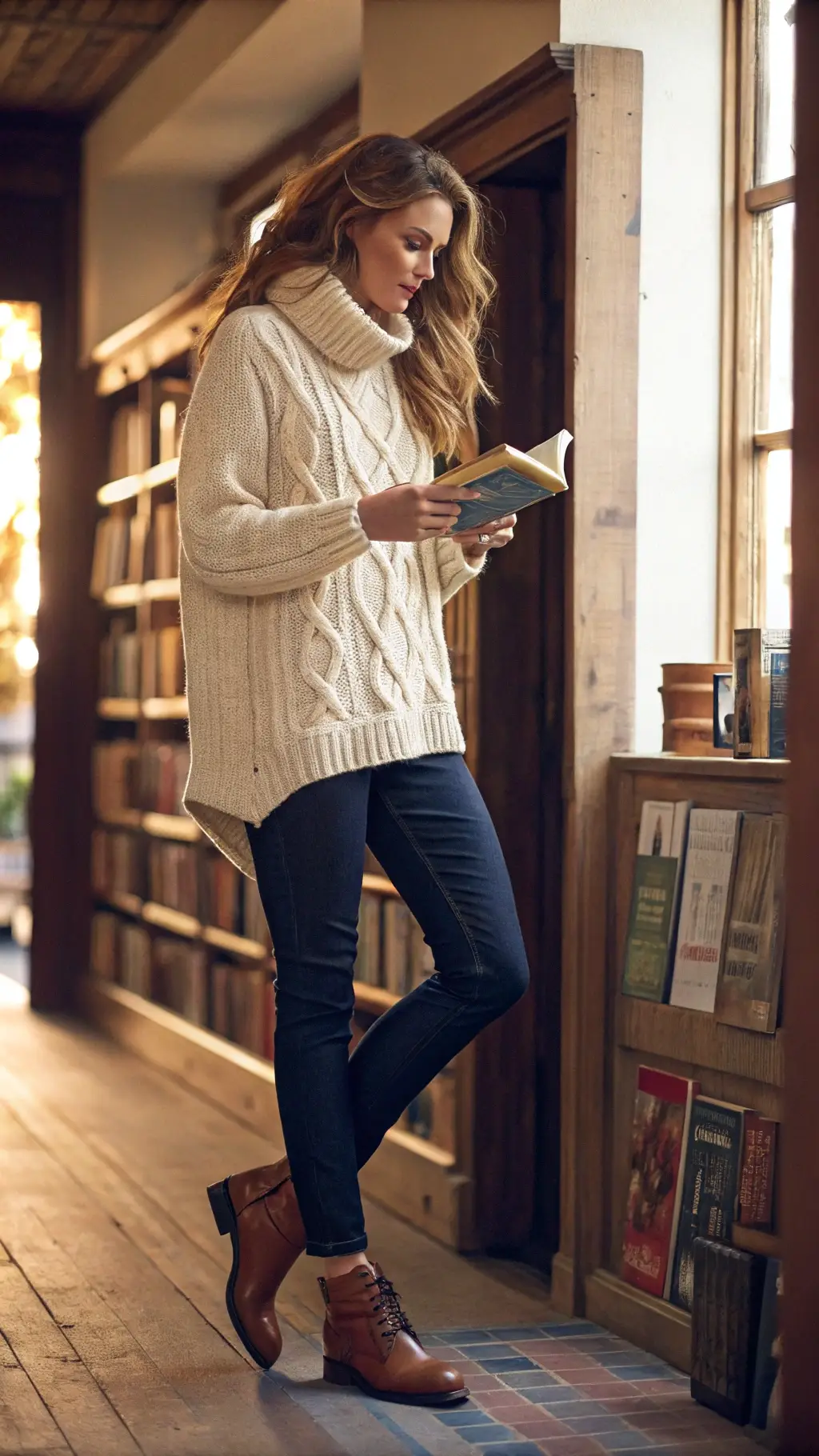 1. Cozy Cable Knit Comfort