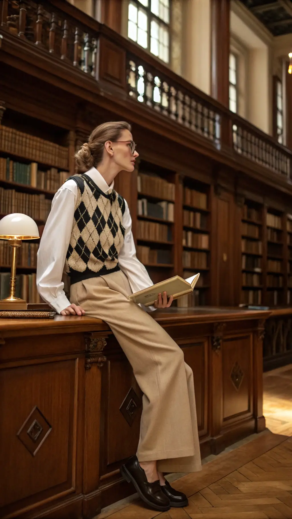 4. Academia Chic Argyle