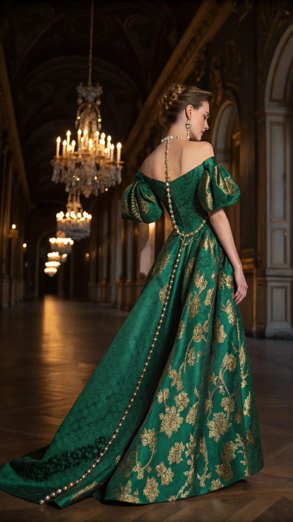 Emerald Duchess Mini Gown