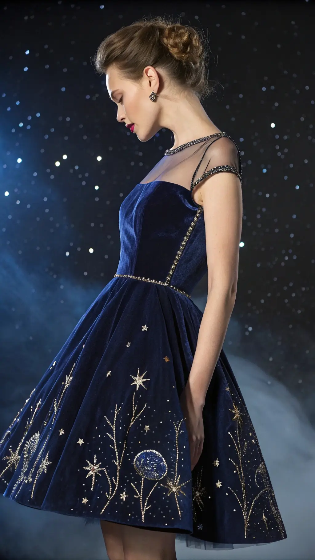 Starlight Velvet Mini Dress