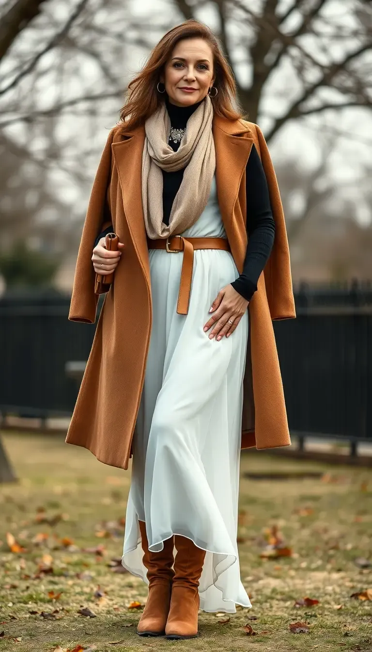 Timeless Sophistication in a Layered Fall Look