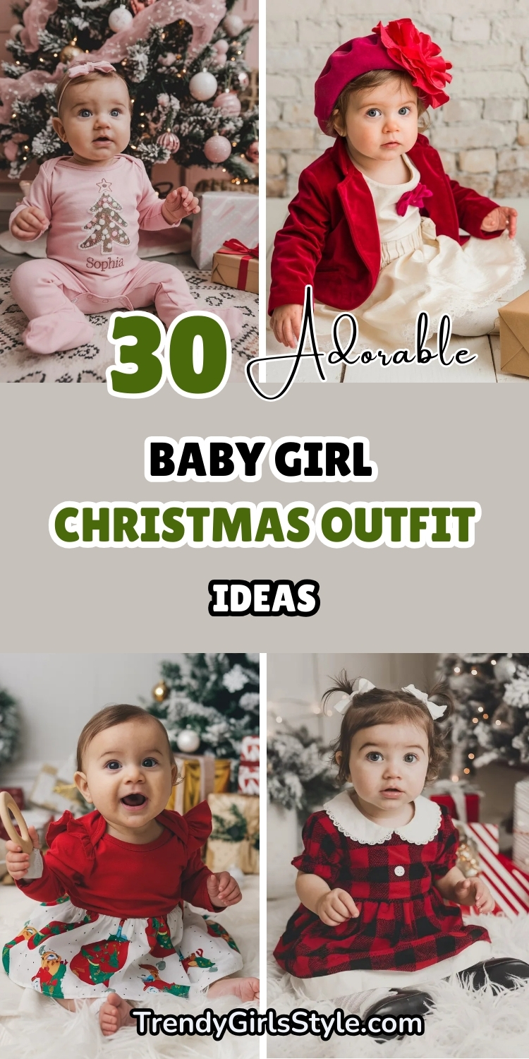 30 Adorable Baby Girl Christmas Outfit Ideas