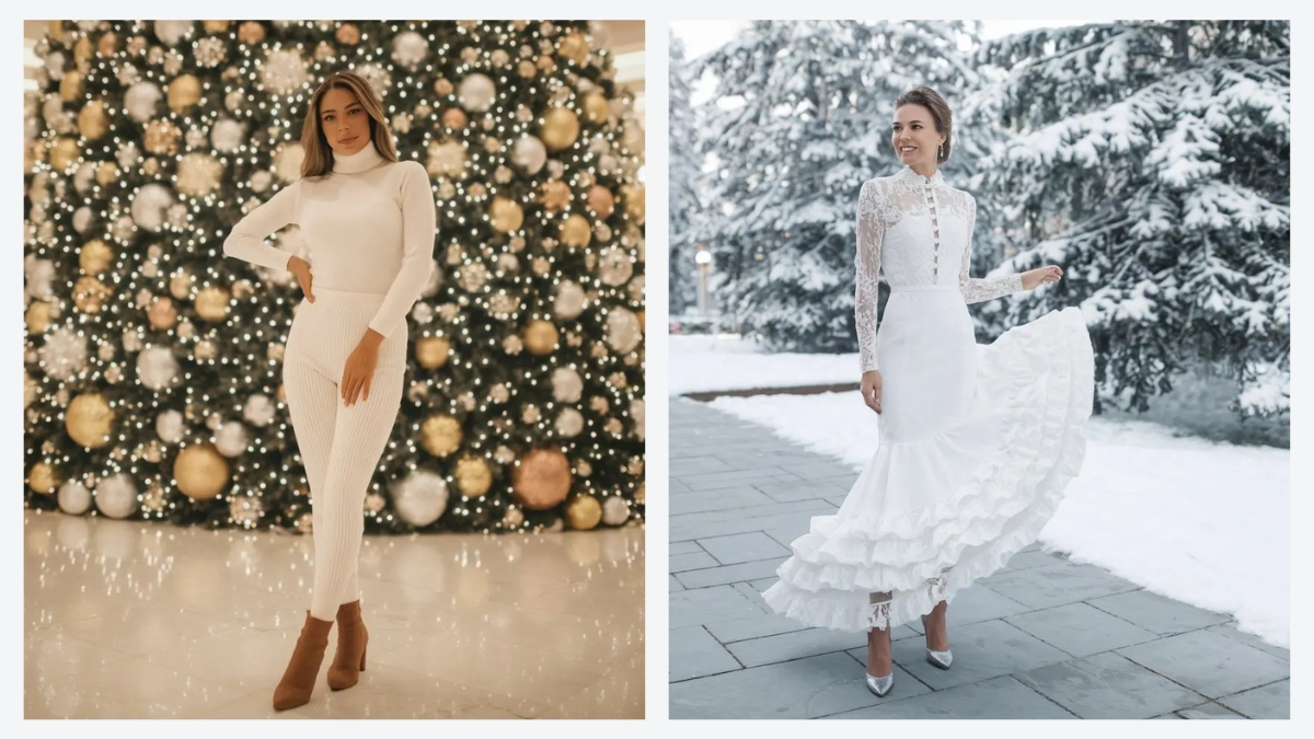 30 Timeless White Christmas Outfits to Celebrate in Style