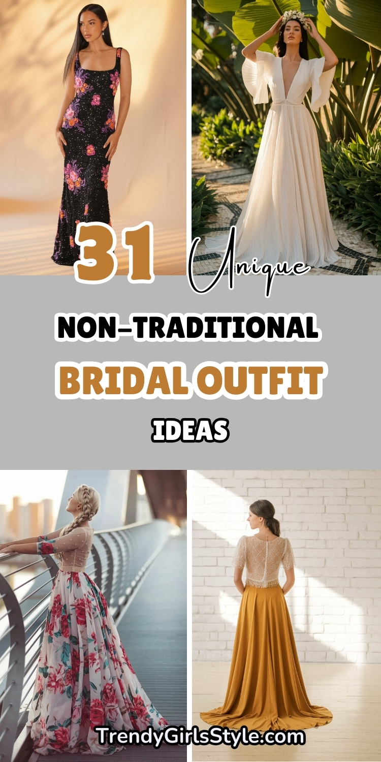 31 Unique Non-Traditional Bridal Outfit Ideas