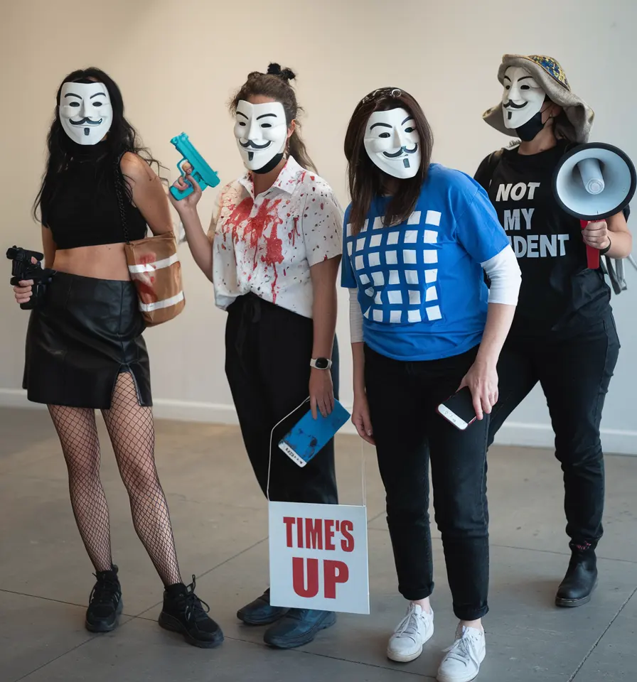 Anonymous Activists Protest-Inspired Costumes That Blend Political Commentary With Halloween Flair