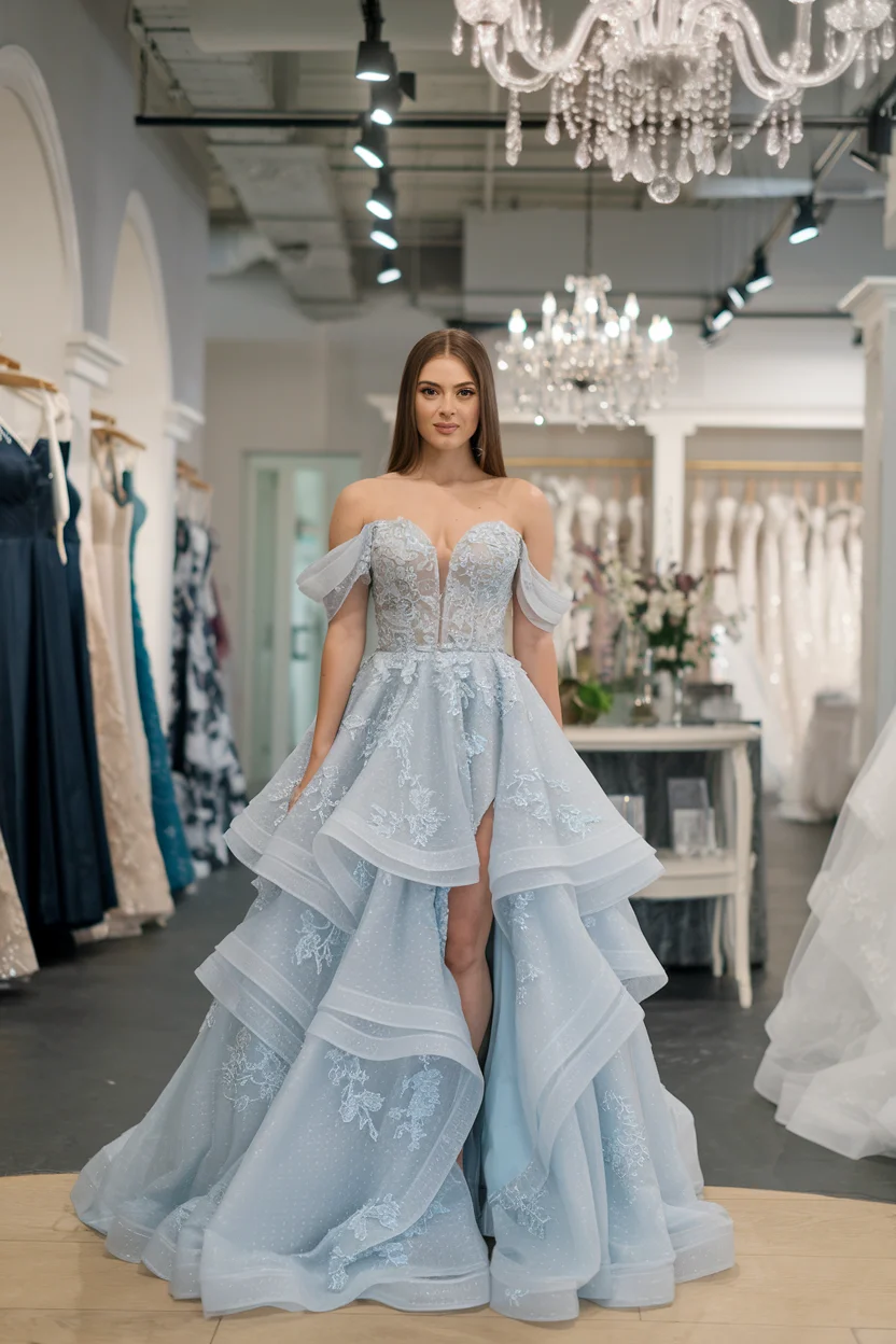 Frost Blue Fantasy Couture Confections For Unforgettable Entrances