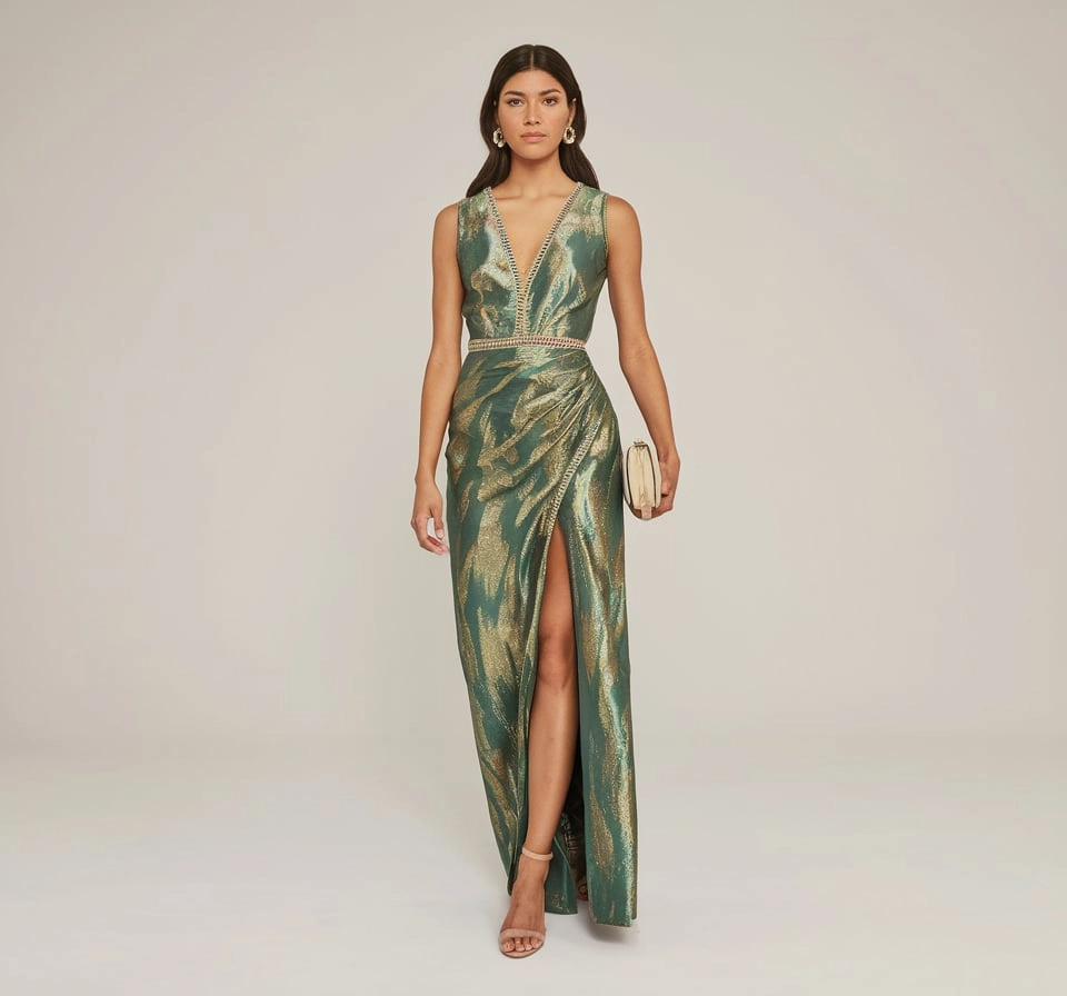 Emerald Radiance Mother of the Bride Gown for All Seasons