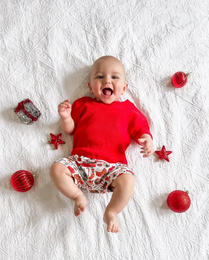 Festive Red Knit Christmas Comfort Set