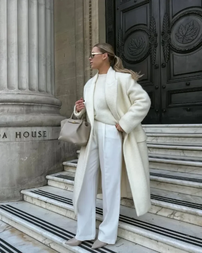 Monochrome Winter Luxe - The White Power Suit Collection