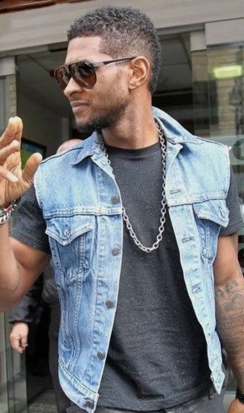 Sleeveless Denim Edge