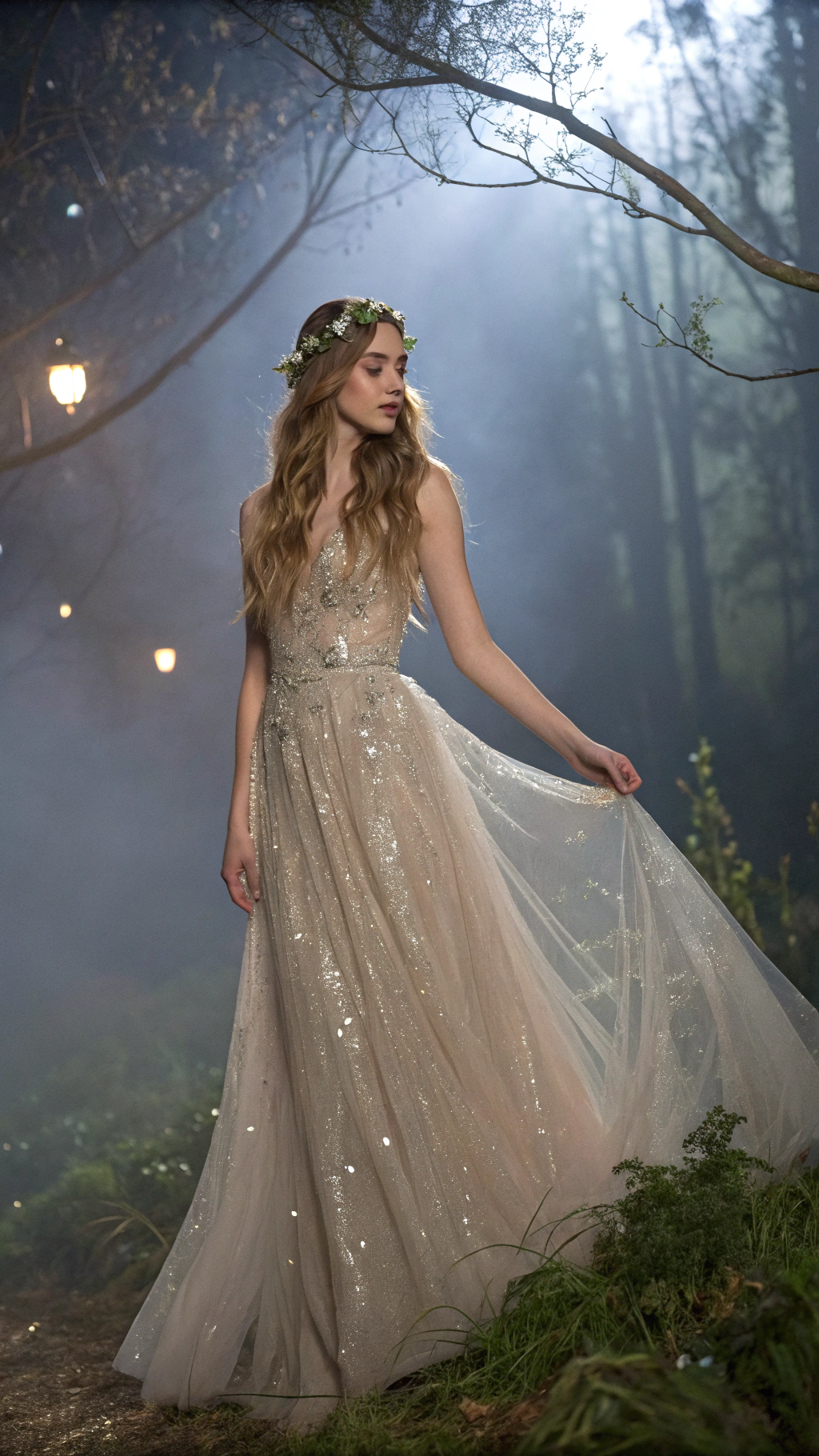 The Ethereal Whisper Column Dress