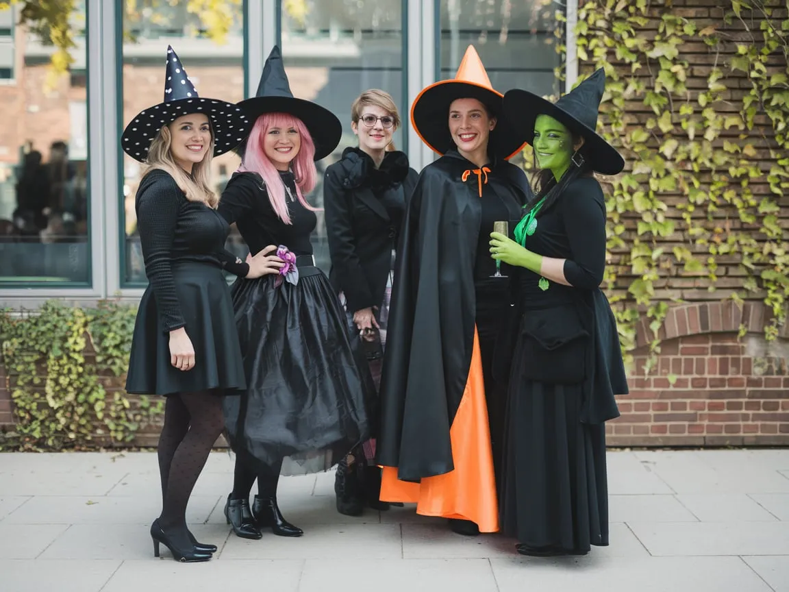 Witchy Variations Dark Elegance Ensembles That Celebrate Feminine Halloween Traditions