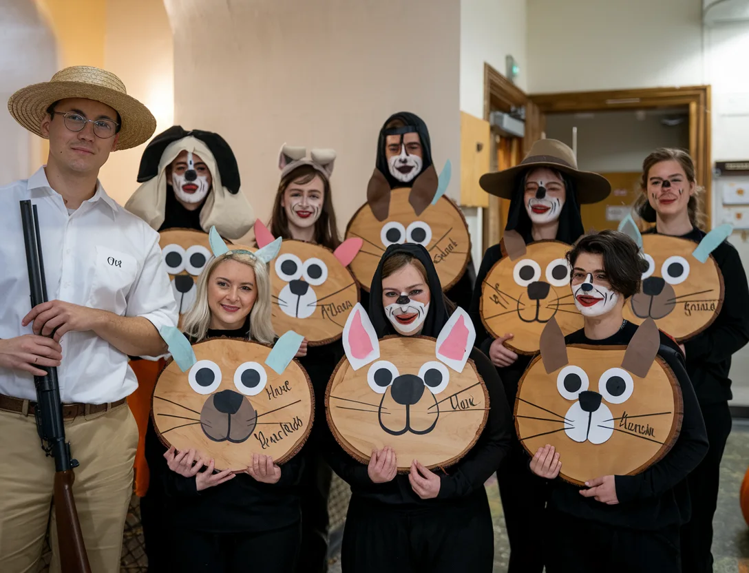 Woodland Hunt Rustic Animal-Theme Costumes That Elevate Group Halloween Experiences