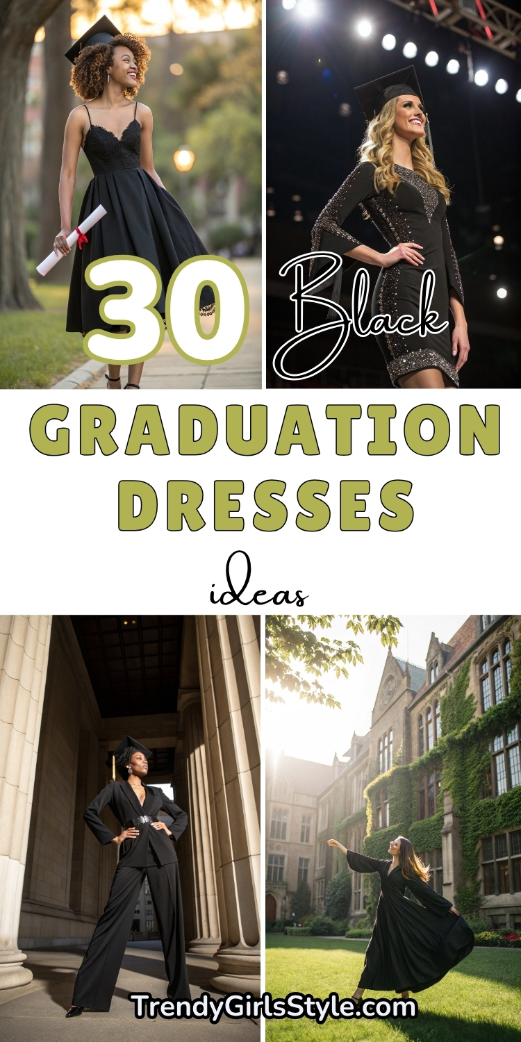 30+ Black Graduation Dresses to Make Your Day Unforgettable