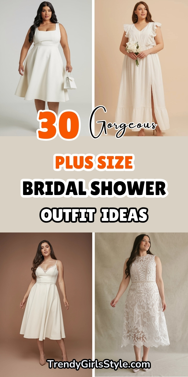 30 Gorgeous Plus Size Bridal Shower Outfits Ideas for You!