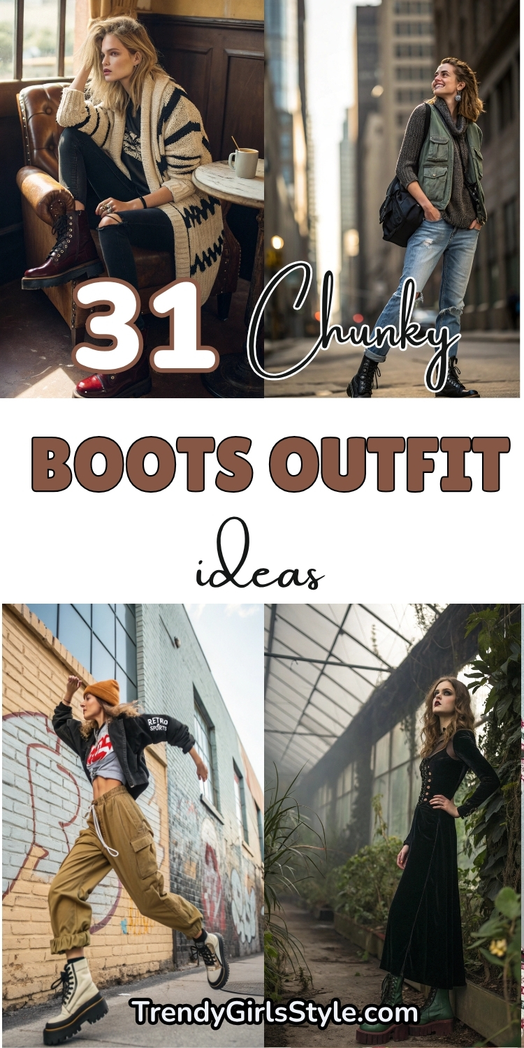 31+ Chunky Boots Outfit Ideas for Instant Fashion Confidence