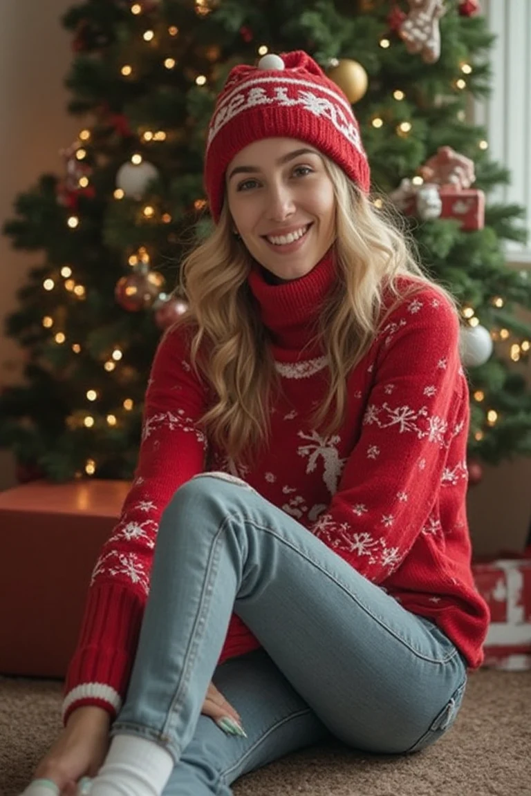 Cozy Cheer Festive Knitwear for Holiday Comfort