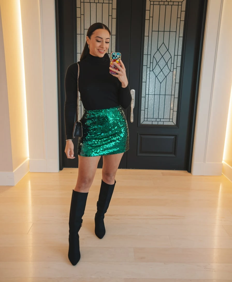 Emerald Fusion Festive Minimalism Meets Holiday Sparkle