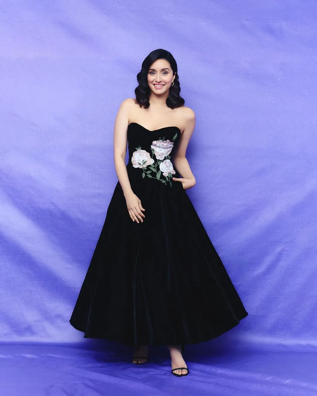 Midnight Blossom An Elegant Black Dress for a Festive Twist
