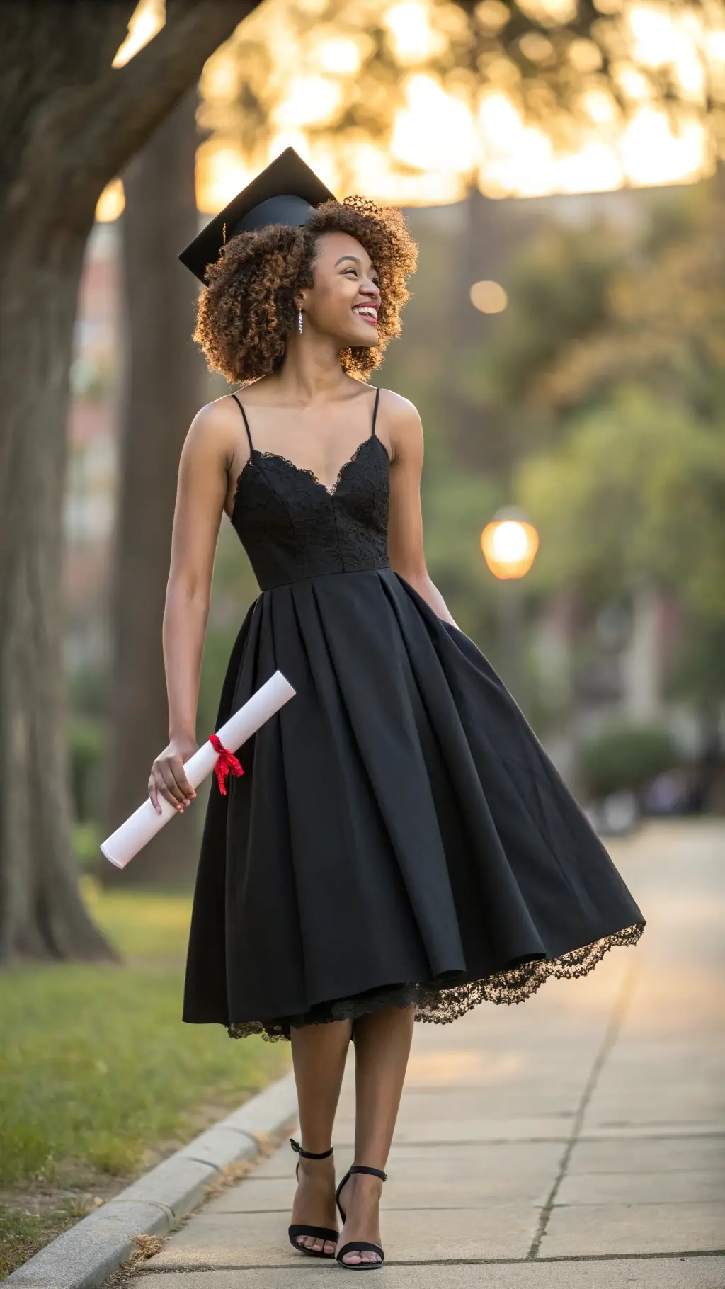 The Elegant A-Line Graduation Dress