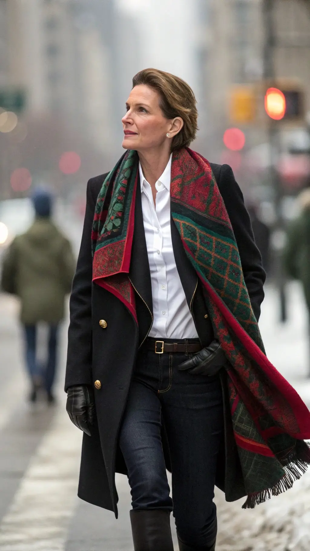 The Patterned Scarf Statement