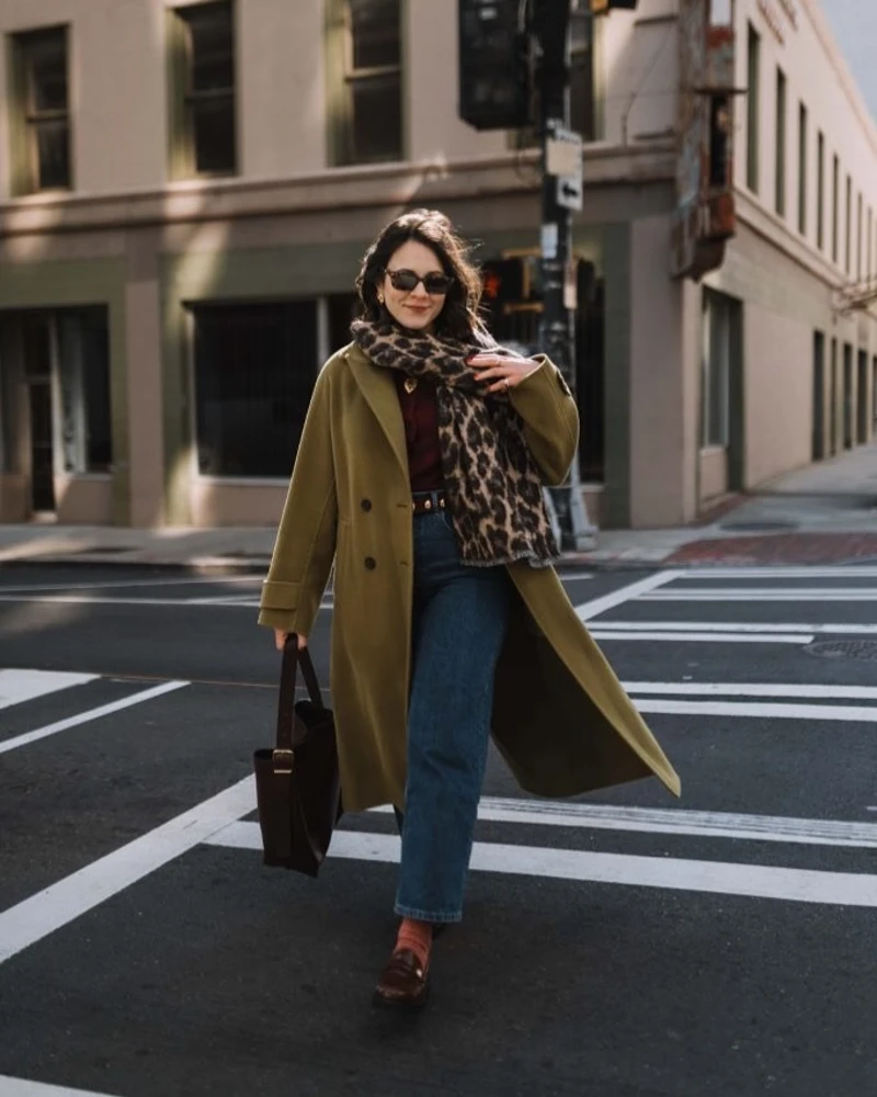 Urban Professional Olive & Leopard Statement