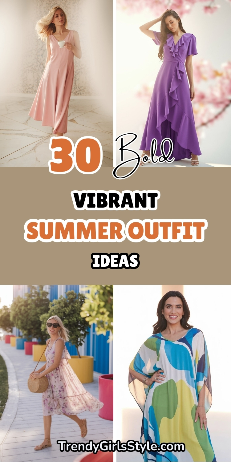 Bold Vibrant Summer Dress Outfits