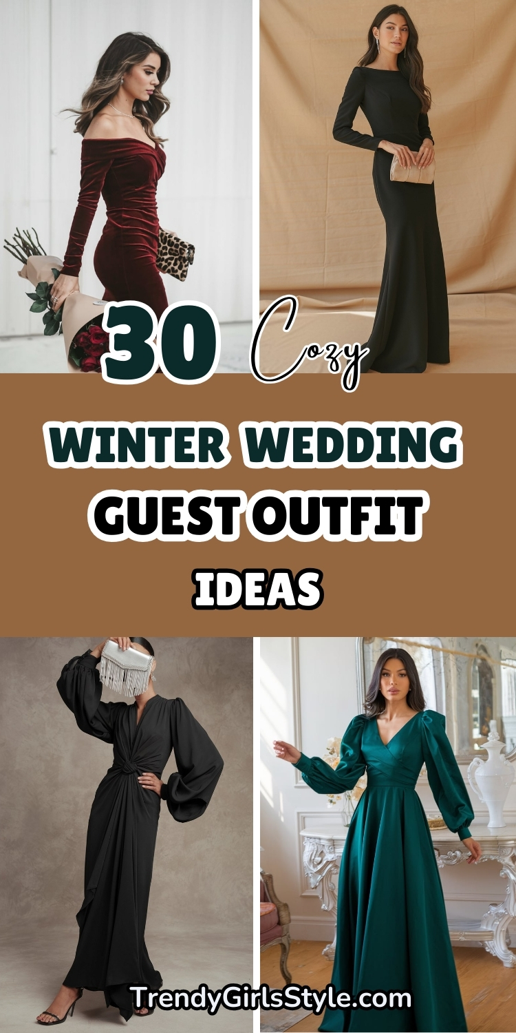 30 Cozy Winter Wedding Guest Outfits Ideas