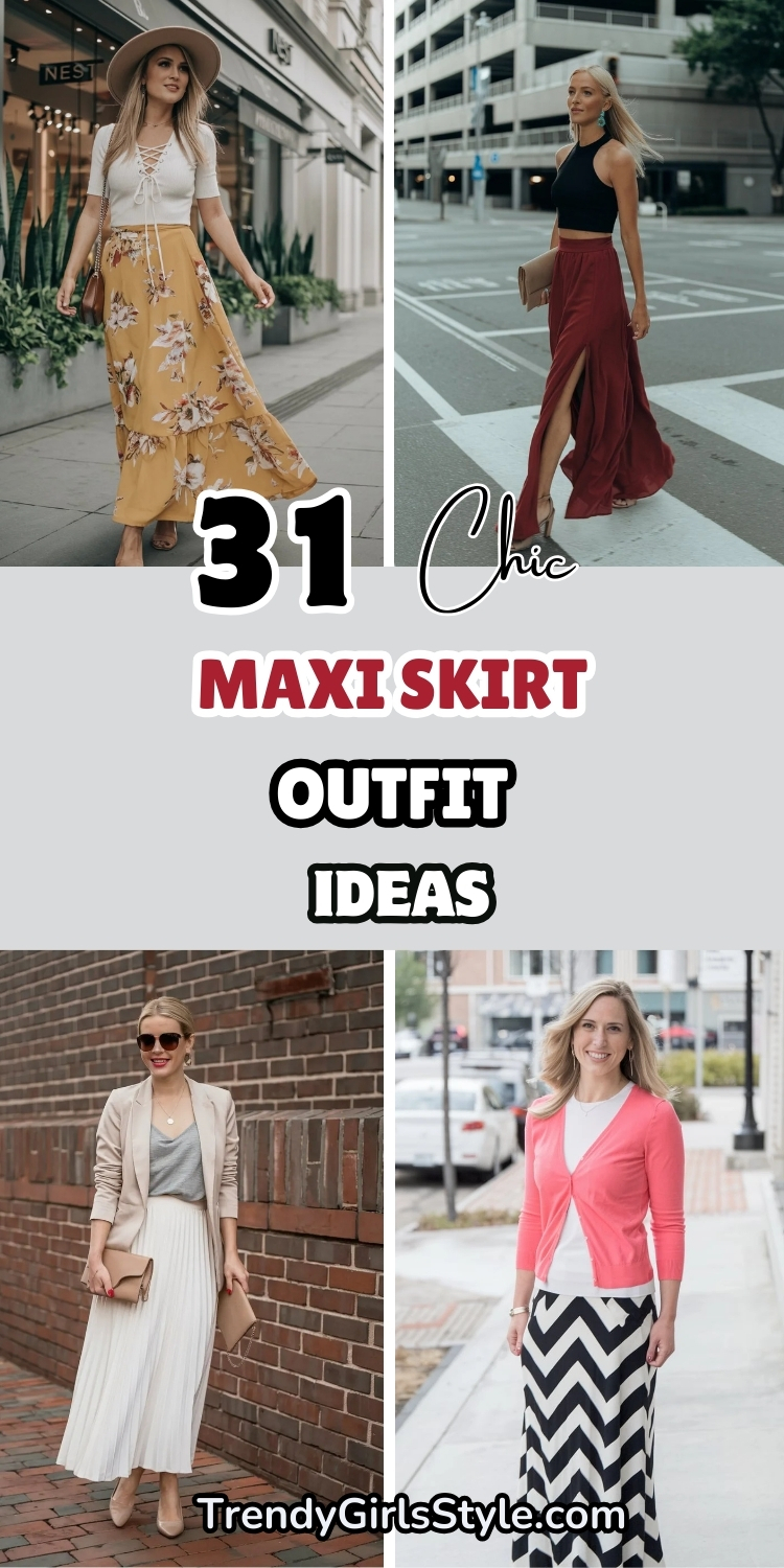 31 Chic Maxi Skirt Outfit Your Effortless Style Guide