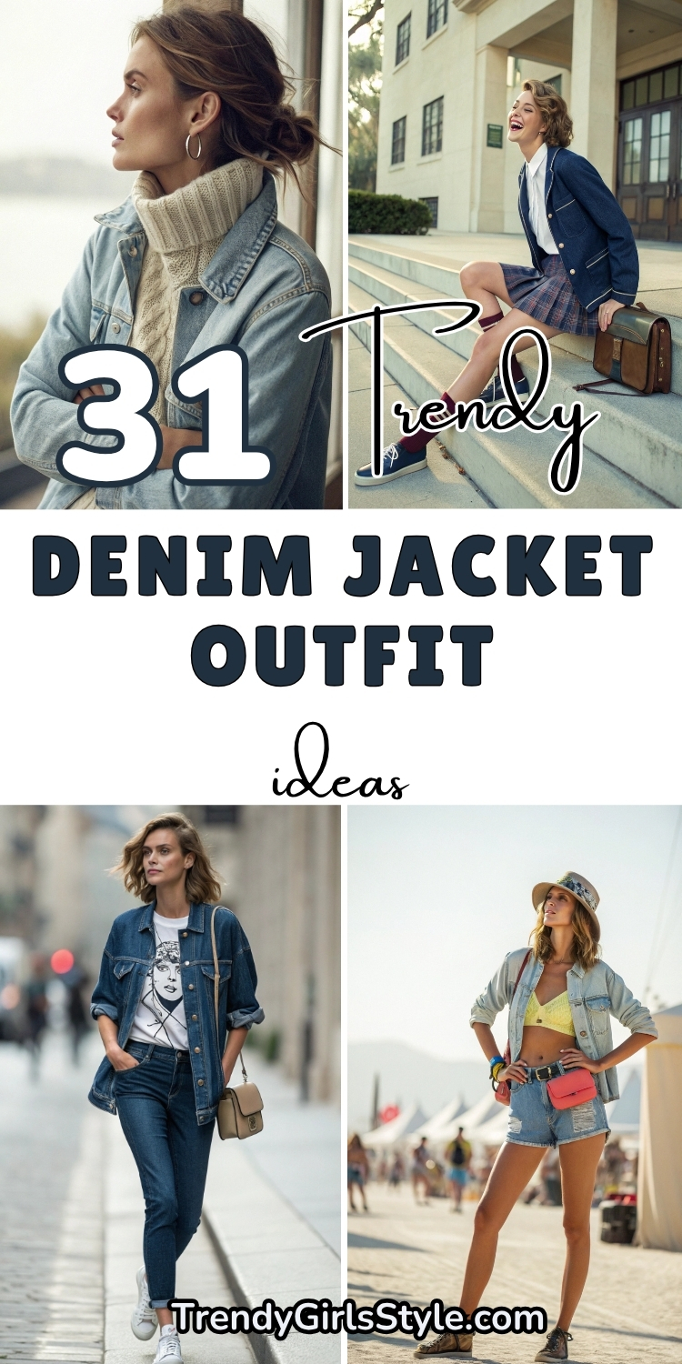 31 Denim Jacket Outfit Ideas to Look Chic All Year Long
