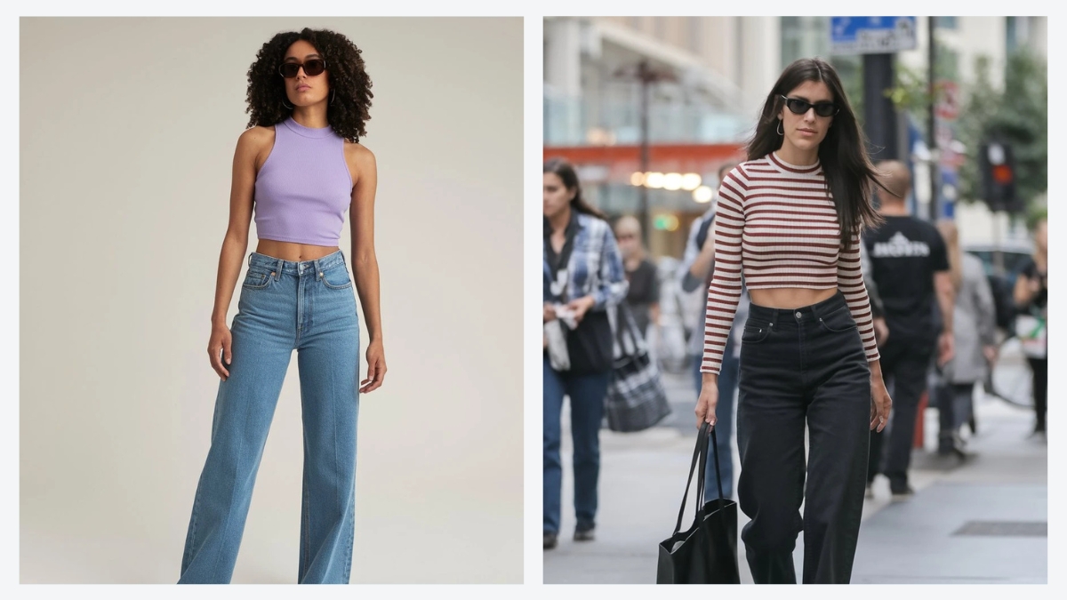 32 Trendy High-Waisted Jeans and Crop Top Look Achieve a Fashion Glow Up