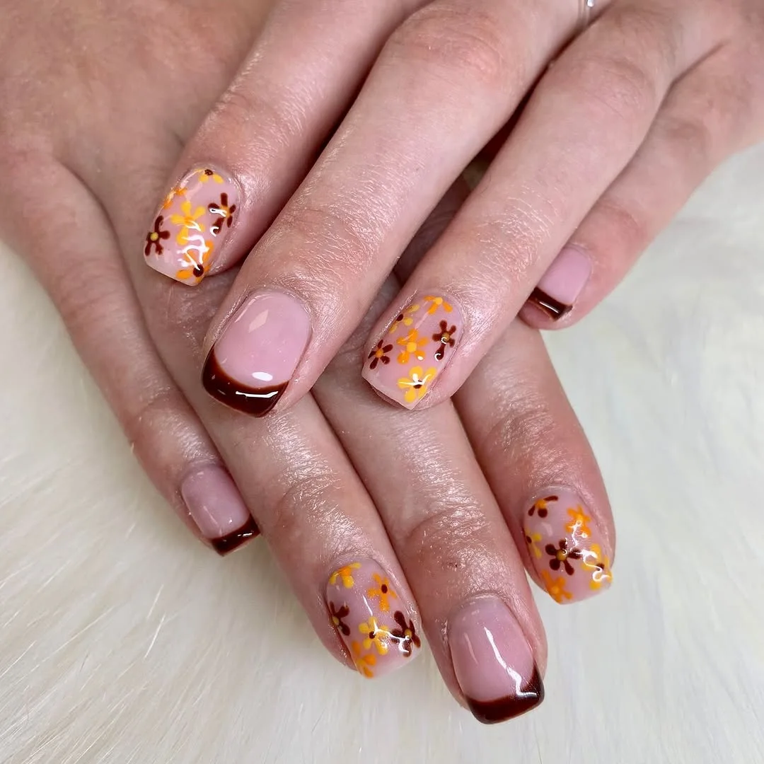 Autumn Bloom Elegance Floral French with Seasonal Charm
